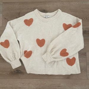 Madewell Heart Sweater - Super Soft!